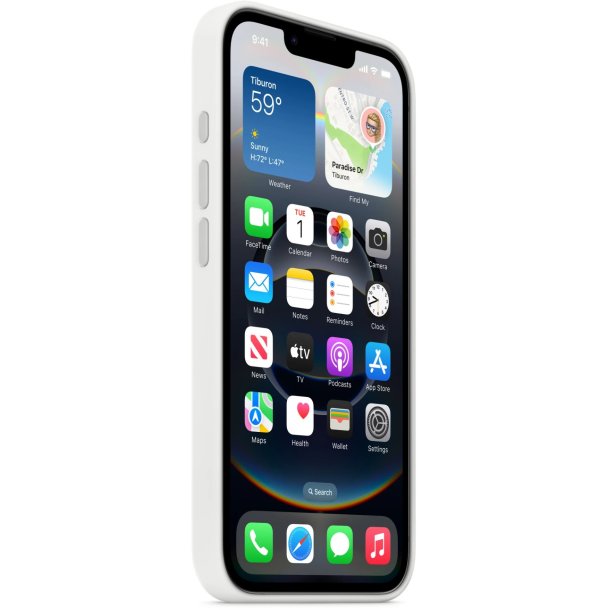 Apple iPhone 16e Silicone Case - White - Cover