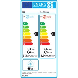 ELL Atmos 12000 BTU airconditioning + 10000 BTU heating - Kl