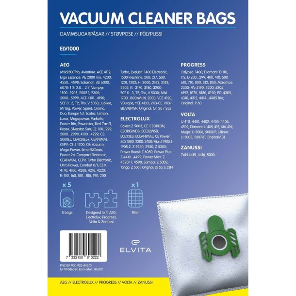 Elvita ELV1000 - Tilbeh�r st�vsugere