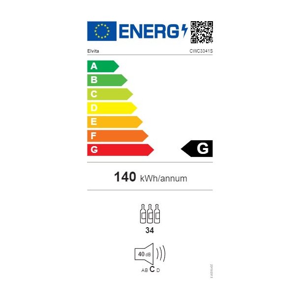 Elvita CWC3341S - Fritstende vinkleskab
