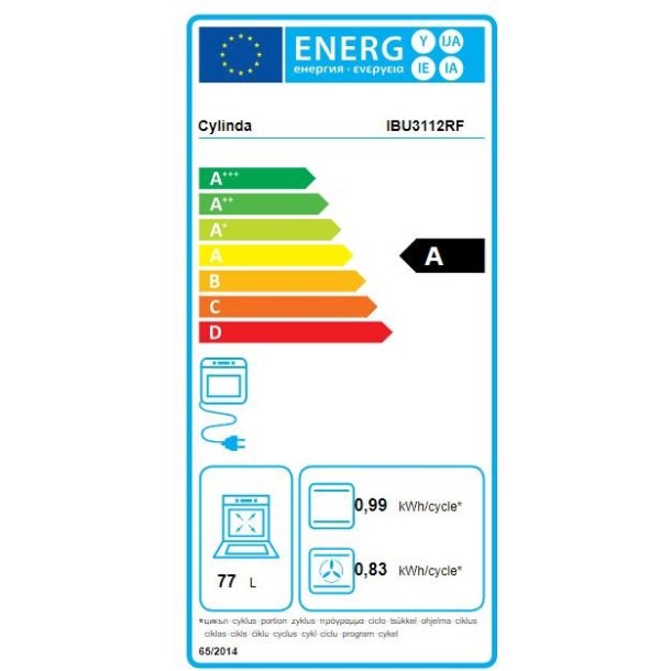 Cylinda IBU3112RF - Ovn til indbygning