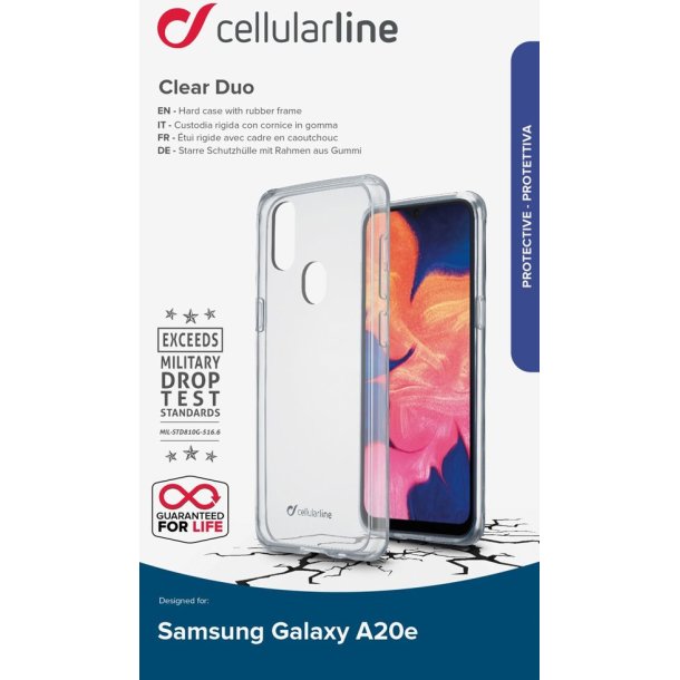 Cellularline Backcover, Samsung Galaxy A20E - Cover