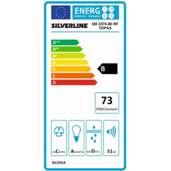Silverline SM 3370-80 GR Topas 80 cm - Skrtstillet emhtte