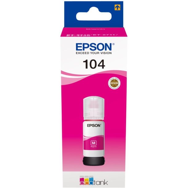 EPSON 104 EcoTank Magenta ink bottle (WE) - Blkflaske