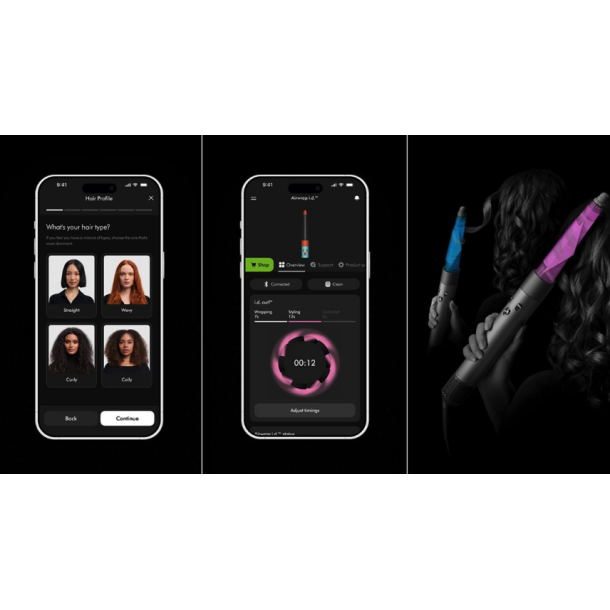 Dyson Airwrap id multistyler og h�rt�rrer - Curly+Coily (Ceramic Pink)