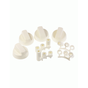 Hvidt universal drejeknapsst