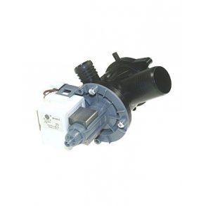 Aflbspumpe til Bauknecht Whirlpool vaskemaskine med pumpehus