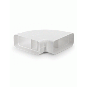 PVC 90 Horisontal knk til fladkanal