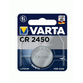 Knapcellebatteri Lithium CR2450