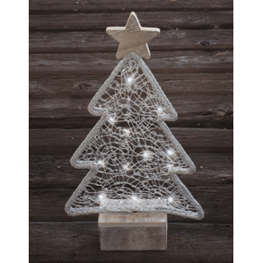 Juletr� p� fod s�lv