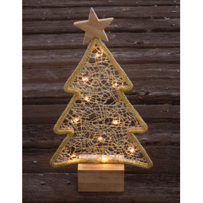 Juletr� p� fod guld